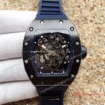 Replica Richard Mille RM 11L Watch Black plated Case Blue inner Skeleton Dial